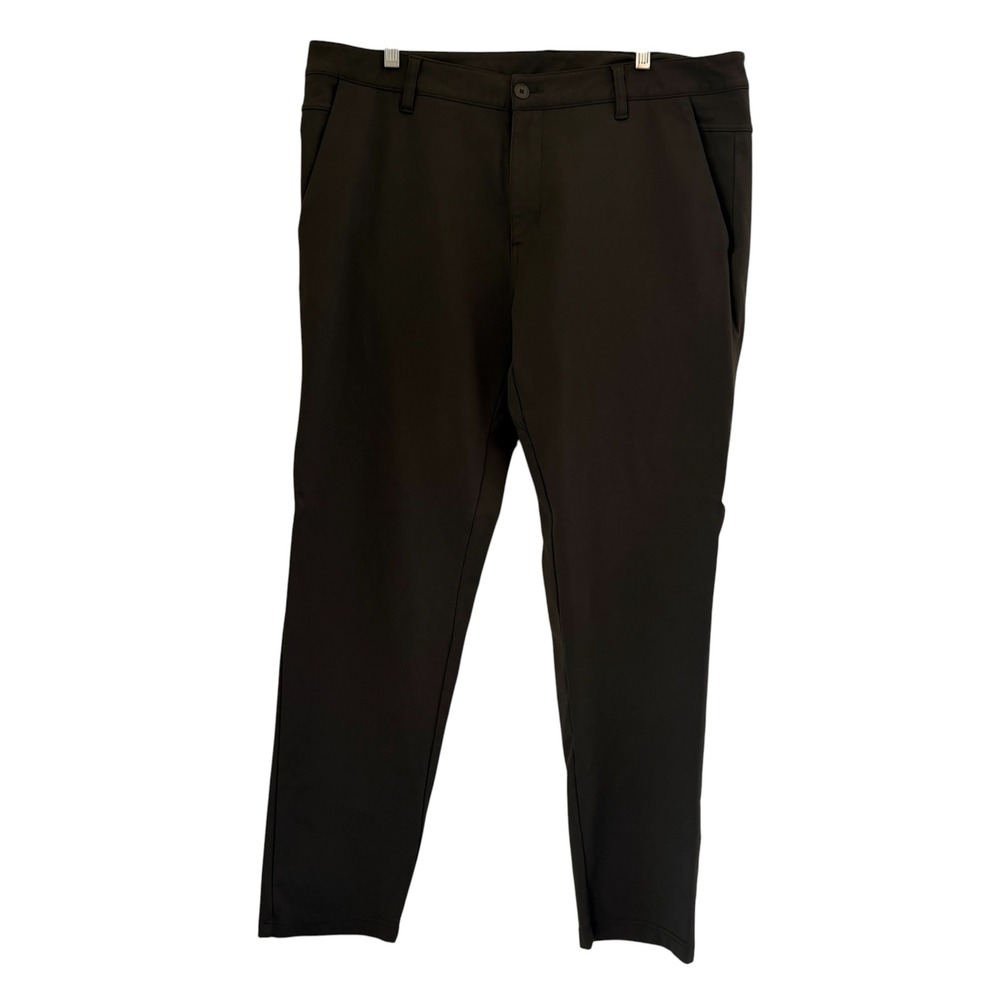 BYLT Premium Basics Everyday Pant 2.0 Dark Olive Green XXL Mens Stretch Chino - Picture 6 of 13